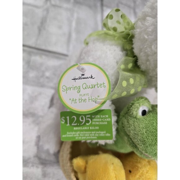 Vintage Hallmark Spring Quartet‎ Easter Animated Plush Rabbit Chicks Frog VIDEO - Picture 4 of 11